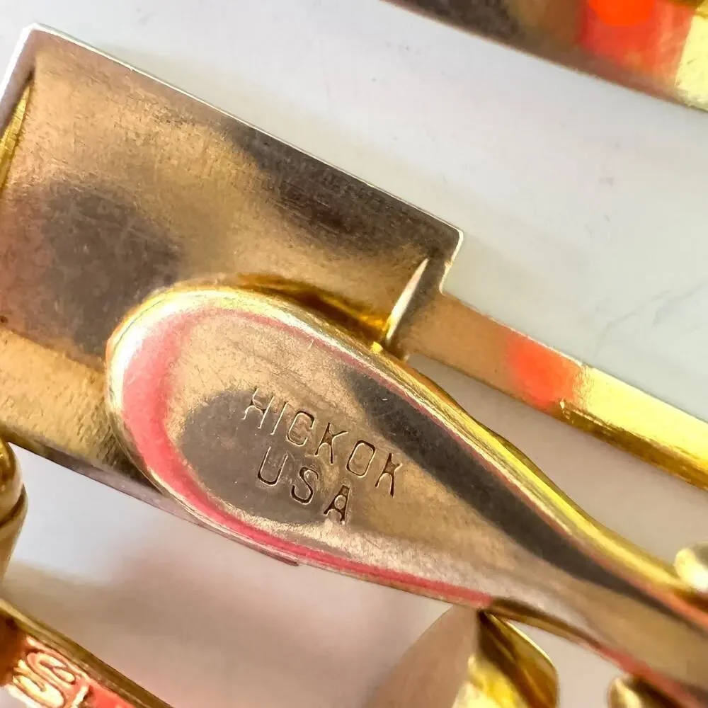 Vintage Lot of 8 Men’s Jewelry Swank, Hickok Cufflinks, Tie Bar Monogram Pins